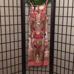 INC International Concepts paisley halter dress.